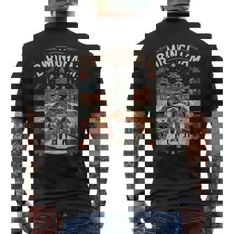 Birmingham England European Christmas Market Fun Family Men's Back Print T-Shirt | Mazezy