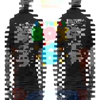 Birthday Boy 6 6Th Birthday Videos Game 6 Year Old Men's T-shirt Back Print | Seseable FR