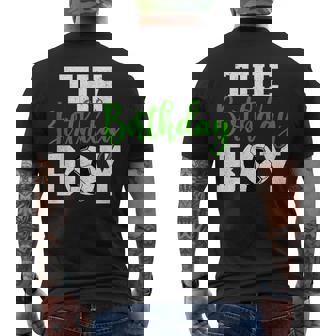 The Birthday Boy Matching Family Soccer Birthday Men's T-shirt Back Print - Thegiftio
