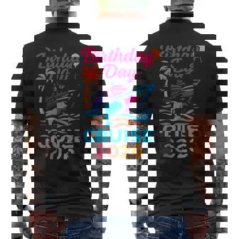 Birthday Cruise 2026 Party Cruise Birthday Vacation Men's Back Print T-Shirt | Mazezy