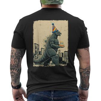 Birthday Japan Monster Movie Bday Party Decorations Men's T-shirt Back Print - Thegiftio UK