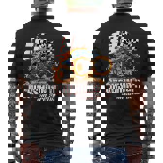 Birthday Monster Truck 8 Year Old Boys 8Th Party Born 2018 Men's T-shirt Back Print - Monsterry