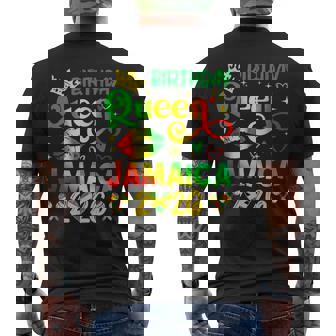 Birthday Queen Jamaica 2026 Birthday Trip Vacation Men's Back Print T-Shirt | Mazezy