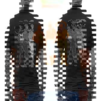 Black Cowgirl Melanin Western Rodeo Men's T-shirt Back Print - Thegiftio