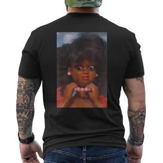 Black Disgusted Doll Face Meme Disgusting Joke Men's T-shirt Back Print - Thegiftio UK
