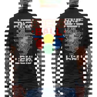 Bocce Ball Legend Bocce Player Boccia Italy Boules Bocce Men's Back Print T-Shirt | Mazezy