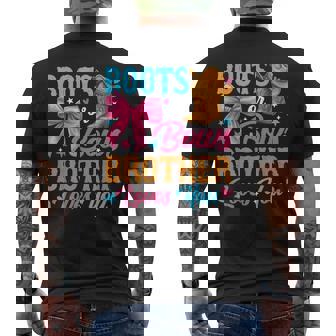 Boots Or Bows Brother Loves You Gender Reveal Family Men's T-shirt Back Print - Monsterry