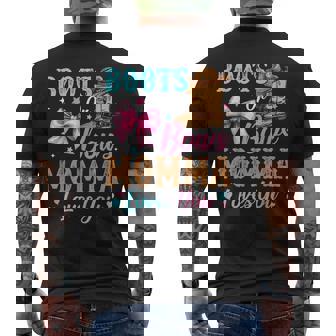 Boots Or Bows Momma Loves You Gender Reveal Family Men's T-shirt Back Print - Monsterry