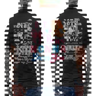 Boots Or Bows Nonna Loves You Gender Reveal Family Men's Back Print T-Shirt | Mazezy