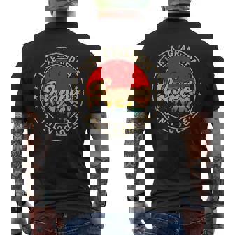 Boppa Like A Grandpa Only Cooler Retro For Papa Grandpa Men's Back Print T-Shirt | Mazezy