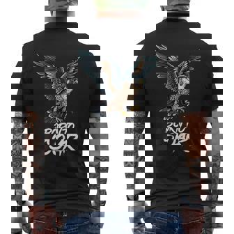 Born To Soar Falconer Falcon Lover And Falconry Fan Tank Top Men's Back Print T-Shirt | Mazezy