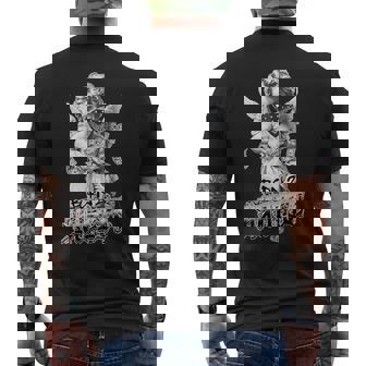 Born To Hustle タトゥーアート チカーノ・ギャングスター・エンジェル・パヤソ メンズTシャツ バックプリント - Kawaiitshirt