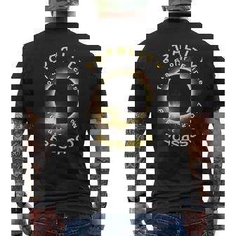 Bosaso Somalia Total Solar Eclipse August 2 2027 Souvenirs Men's Back Print T-Shirt | Mazezy