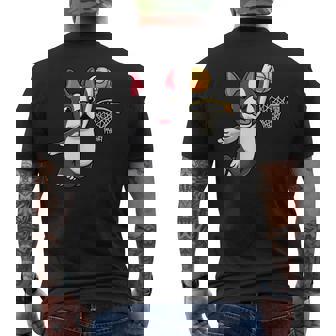 Boston Terrier Perro Jugando Baloncesto Niños Camiseta Hombre Estampado Espalda - Regaloses