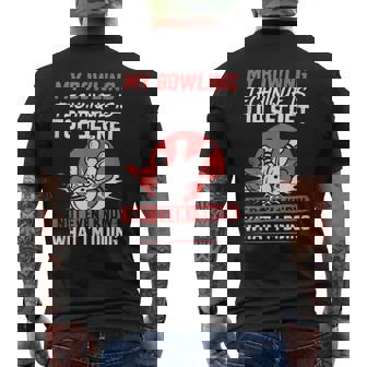 My Bowling Technique Secret Bowling Halloween Costume Tank Top Men's Back Print T-Shirt | Mazezy