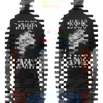 This Boy Loves Gaming Kids Gamer Men's Back Print T-Shirt | Mazezy