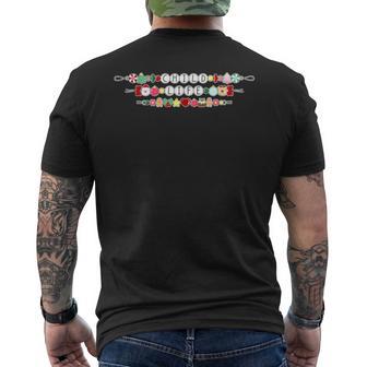 Bracelet Child Life Specialist Christmas CCLS Play Therapy Men's Back Print T-Shirt | Mazezy