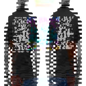 My Brain Is 80 Percent Song Lyrics Music Lover Men's T-shirt Back Print - Monsterry