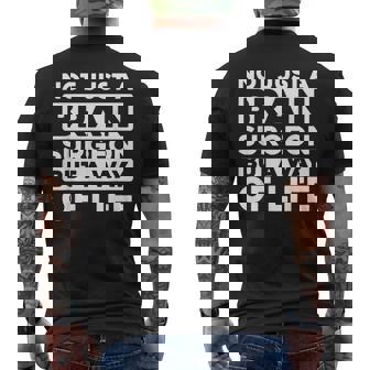 Brain Neurosurgery Operation Brain Surgeon Men's Back Print T-Shirt | Mazezy