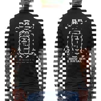 BRB BE RIGHT BACH Classical Composer Pun Writing Men's Back Print T-Shirt | Mazezy