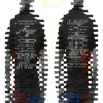 If You Bring Up My Past You Should Know That Jesus Dropped Men's T-shirt Back Print - Monsterry