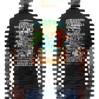 Brother Of The Birthday Boy 67 Six Seven 6-7 Brainrot Men's T-shirt Back Print - Thegiftio