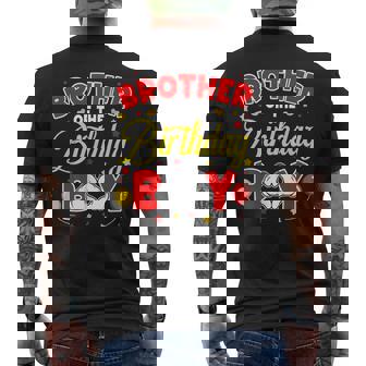 Brother Of The Birthday Boy Matching Family Party Birthday Men's Back Print T-Shirt - Monsterry