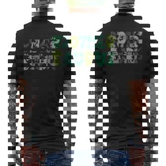 Brother Saurus Bro Dinosaur Birthday Boy 1St Family Matching Men's T-shirt Back Print | Seseable FR