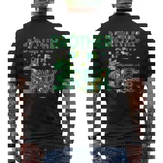 Brother Of The Three Rex Birthday Dinosaur Family Matching Men's Back Print T-Shirt | Mazezy