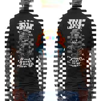 Bruh I'd Rather Be Playing Boys Adult Man Birthday Gorilla Men's T-shirt Back Print - Monsterry