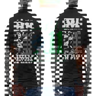 Bruh It's My 11Th Birthday Boy Soccer Football 11 Years Old Men's T-shirt Back Print - Seseable