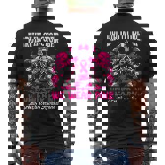 Bruh In October We Wear Pink Out Football Boys Breast Cancer Men's Back Print T-Shirt | Mazezy