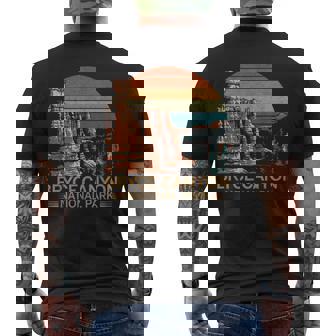 Bryce Canyon National Park Vintage Hiking Bryce Canyon Men's T-shirt Back Print | Seseable CA