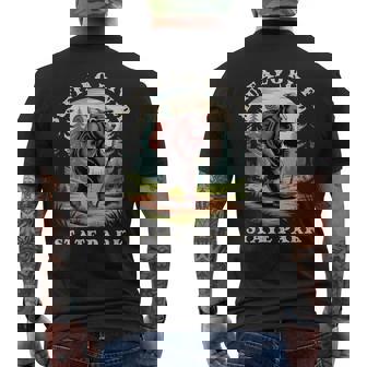 Buffalo River State Park Minnesota Hiking Adventure Bear Men's Back Print T-Shirt | Mazezy