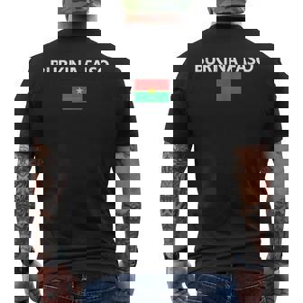 Burkina Faso Flag Country Nation Tank Top Men's Back Print T-Shirt | Mazezy