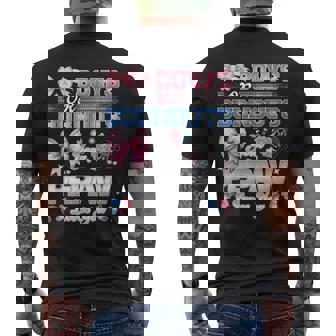 Burnouts Or Bows Pepaw Loves You Gender Reveal Party Men's Back Print T-Shirt | Mazezy