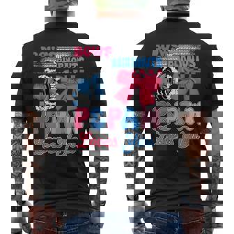 Burnouts Or Bows Pepaw Loves You Gender Reveal Party Men's Back Print T-Shirt | Mazezy