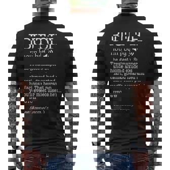 Butch 大人用 メンズ ファーストネーム定義 パーソナライズ メンズTシャツ バックプリント - Kawaiitshirt