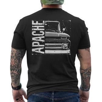 C10 Apache 1960-1966 Truck C10 Apache Classic Old Truck Men's T-shirt Back Print - Thegiftio