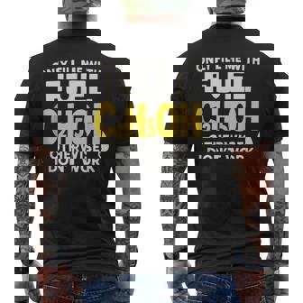 C2H5OH Fuel Chemistry Alcohol Molecule Science Humor Tank Top Men's Back Print T-Shirt | Mazezy