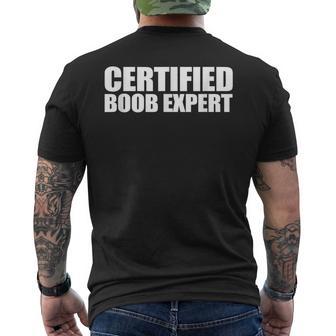 Cadeau D'anniversaire Amusant Et Amusant Certifié Boob Expert T-shirt imprimé au dos - Cadeauxyz