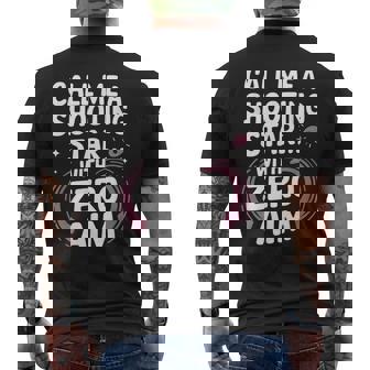 Call Me A Shooting Star With Zero Aim Asteroid Men's Back Print T-Shirt | Mazezy