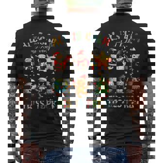 All Is Calm Just Kidding This Is Pre-K Preschool Teacher Men's Back Print T-Shirt | Mazezy