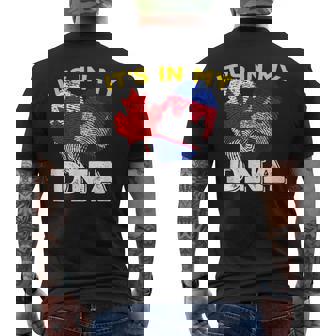 Cambodia Cambodian Canada Canadian It's In My DNA Flag Day Men's Back Print T-Shirt | Mazezy