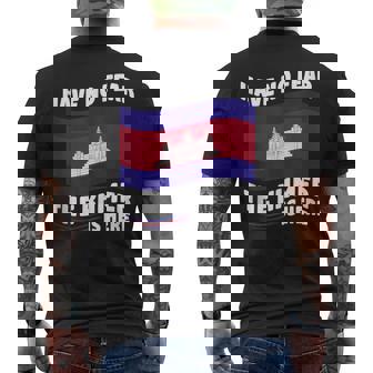 Cambodian Heritage The Khmer Is Here Tank Top Men's Back Print T-Shirt | Mazezy