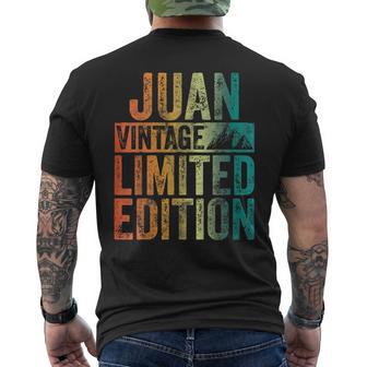 Camisa Con Nombre Personalizado Juanintage Edición Limitada Camiseta Hombre Estampado Espalda - Regaloses