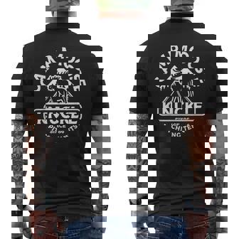 Camping Camper Camp Moose Knuckle Since '86 Pitching Tents Men's T-shirt Back Print - Thegiftio