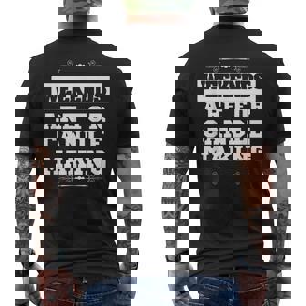 Candle Maker Weekends Are For Candle Making Men's Back Print T-Shirt | Mazezy