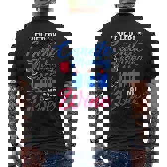 Candle Making Candle Outfit Candle Lover Wax Candle Maker Men's Back Print T-Shirt | Mazezy