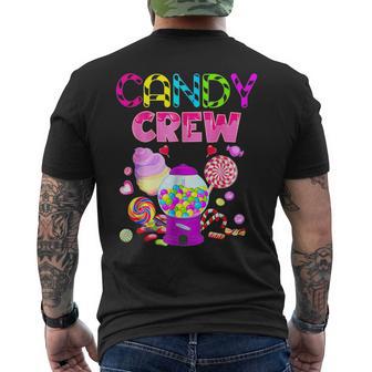 Candy Crew Decorations Sweetie Candy Squad Candy Halloween Men's T-shirt Back Print - Thegiftio